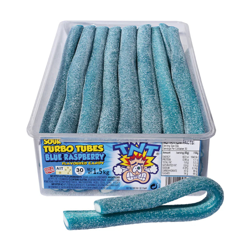 TNT Sour Blue-Raspberry Tubes